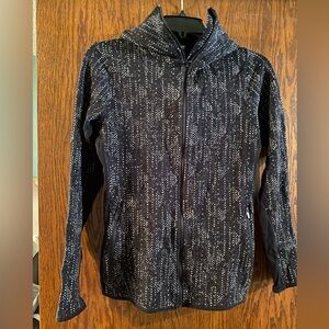 Icebreaker Merino Black and White Zip-Up